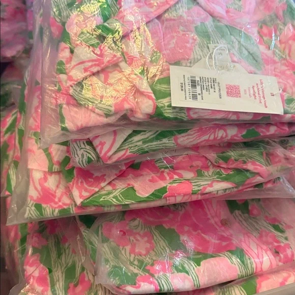 Lilly Pulitzer Kwitney Long Sleeve Cotton Cover-Up - Picture 8 of 8